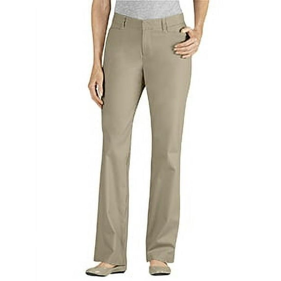Womens Curvy Fit Straight Leg Stretch Twill Pant