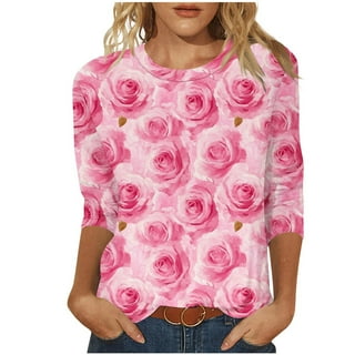 treat ürself Rose accent shirt blouse Rose accent shirt blouse misty blue - メルカリ