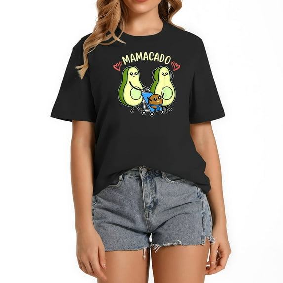 Womens Cute Avocado Pregnancy Mamacado Mom To Be T-Shirt