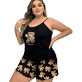 thumbnail image 1 of Womens Cute Bear Printed Cami Pajama Sets 2 Piece Pjs Soft Tank Top Elastic Waist Shorts Camisole Lounge Set, 1 of 5
