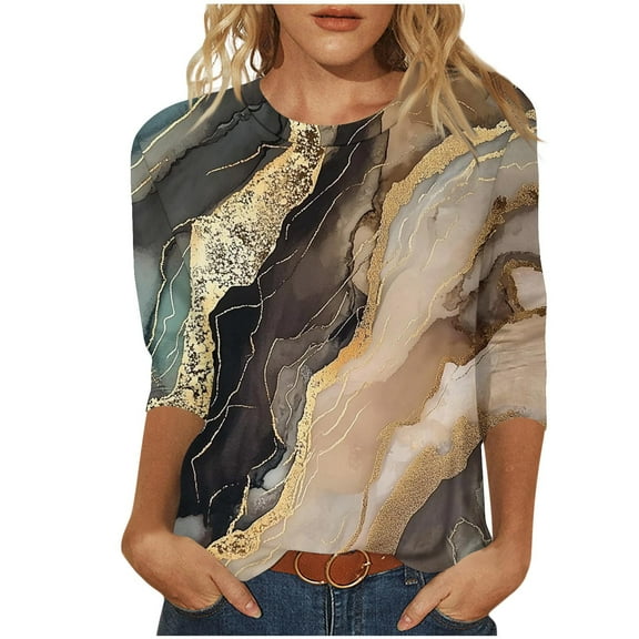 Womens Cute Business Casual Tops 3/4 Sleeves Summer Low Back Tops for Women 2026 Trendy Casual Womens Tops Blouses Short Sleeve Womens Tops Casual Summer