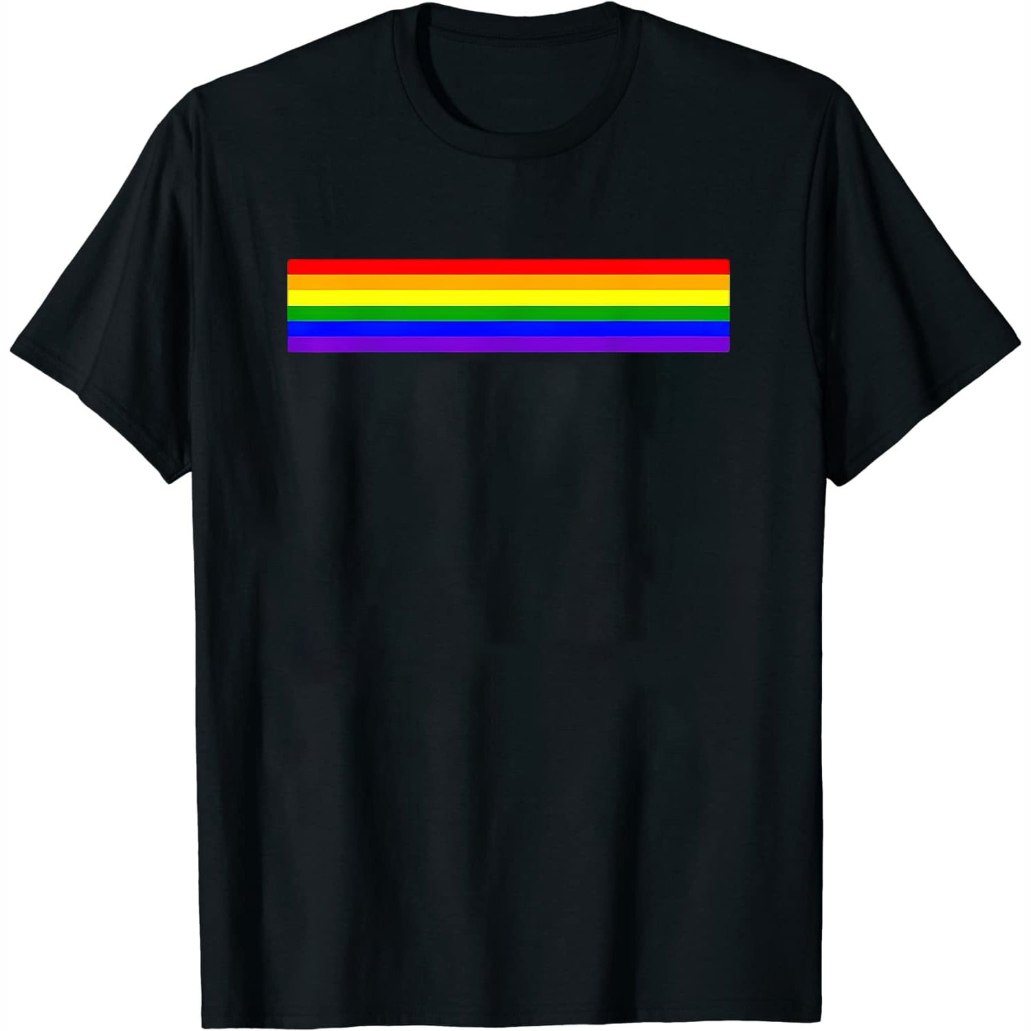 Womens Cute Minimalist Gay Pride LGBTQ Rainbow Stripe Vertical Flag T ...
