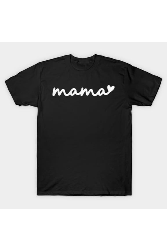 Womens Cute Mom Modern Minimalist Elegant Script Typographic Design Unisex T-Shirt, up to size 3XL.
