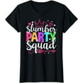 thumbnail image 1 of Womens Cute Slumber Party Squad Matching Sleepover T-Shirt, 1 of 3