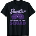 thumbnail image 1 of Womens Cute Slumber Party Squad Matching Sleepover T-Shirt, 1 of 4