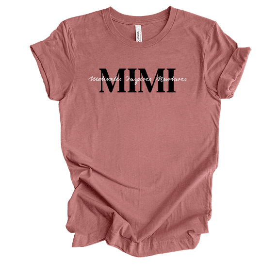 Womens Cute Sweet Mother's Day Motivates Inspires Nurtures Ladies Heather Mauve Short Sleeve T-Shirt-Mimi-XX-Large