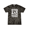 thumbnail image 1 of Womens Cute Tie-Dye Fun Errrybody In The Bar Gettin' Tipsy Ladies Short Sleeve Tie-Dye T-Shirt-Black Tie-Dye-3X-Large, 1 of 1