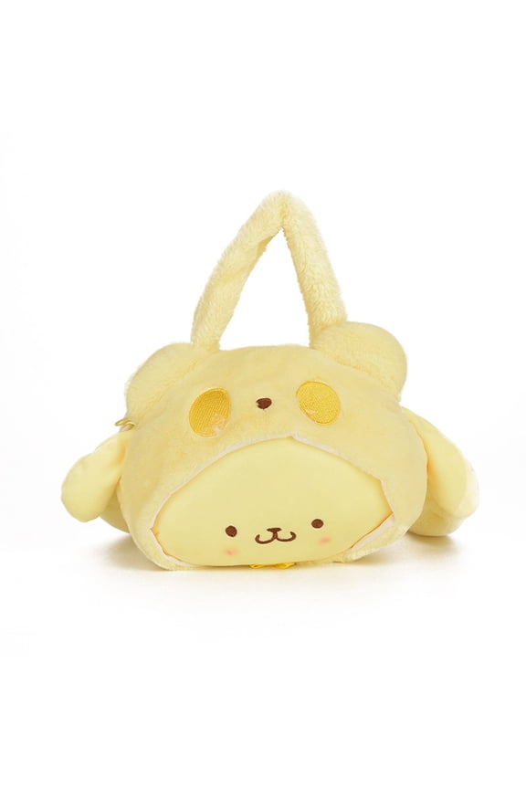 Womens Cute Tote Bag Anime Plush Shoulder Bag Winter Fuzzy Tote Soft Furry Crossbody Handbag Plush Bags