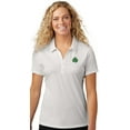 thumbnail image 1 of Womens Cute irish Shamrock Patch Polo Shirt, Small Silver, 1 of 5