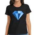 thumbnail image 1 of Womens DIAMOND American Vintage Cool Shirts Black S, 1 of 5