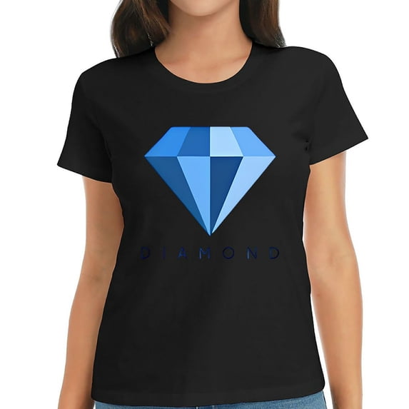Womens DIAMOND American Vintage Cool Shirts Black S