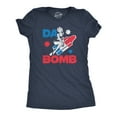 thumbnail image 1 of Womens Da Bomb T Shirt Funny Retro Fourth Of July Popsicle Tee for Ladies Womens Graphic Tees, 1 of 7
