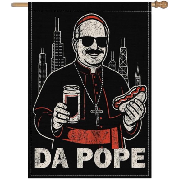Womens Da Pope Leo Yard Flag,28x40 Inch Double Sided Garden Flags for Tapestry Gifts Decorative Holiday Farmhouse Outside