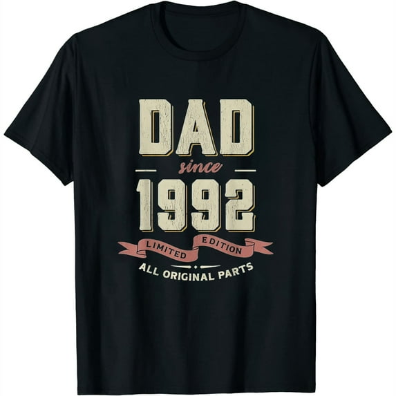 Womens Dad since 1992 Father day fatherhood gift T-Shirt White 4X-Large