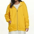 thumbnail image 1 of Womens Daily Long Casual Down For Womens Pocket Hooded Sweatshirts Pullover Sleeve Button V Drawstring Hoodies Neck Women's Hoodies & Sweatshirts Womens Winter Hoodies plus Size Outerwear for Women 4x, 1 of 3