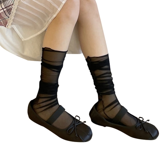 Womens Daily Subculture-Legwarmers Solid Color Lacy Edge Cute Sweet Style Sock