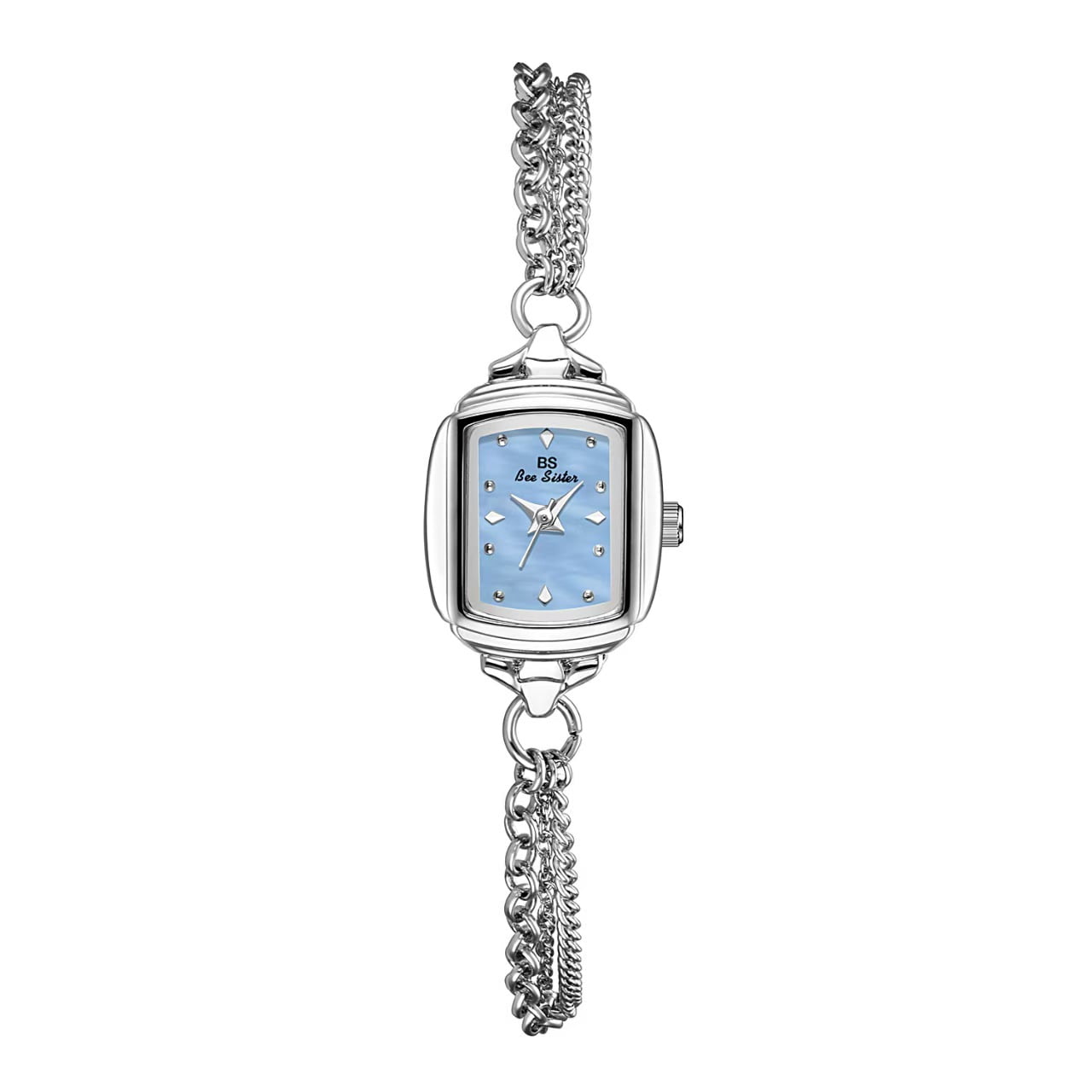 Womens Dainty Rectangle Ultra Thin Waterproof Quartz Watch  display picture 3