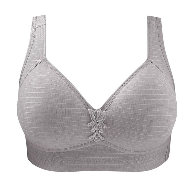 Daisy Bra for Seniors, Full Coverage Wirefree Sports Push Up