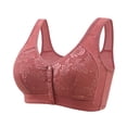 thumbnail image 1 of Womens Daisy Bra Front Closure Sports Bras Beauty Back Full Coverage Comfor Easy Close Bra Front Buckle Corset, 1 of 4