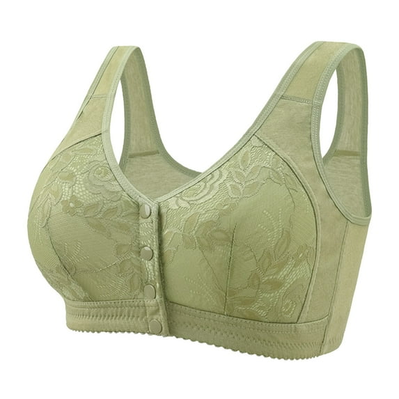 Womens Daisy Bra Front Closure Sports Bras Beauty Back Full Coverage Comfor Easy Close Bra Front Buckle Corset
