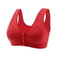 thumbnail image 1 of Womens Daisy Bra Front Closure Sports Bras Beauty Back Full Coverage Comfor Easy Close Bra Front Buckle Corset, 1 of 3