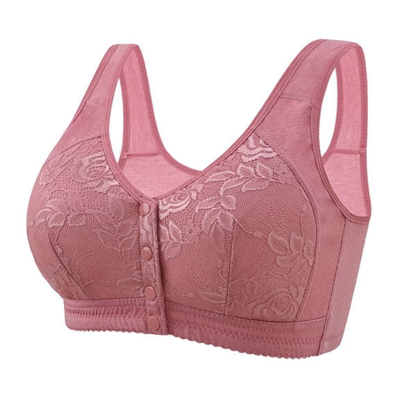 Womens Daisy Bra Front Closure Sports Bras Beauty Back Full Coverage Comfor Easy Close Bra Front Buckle Corset