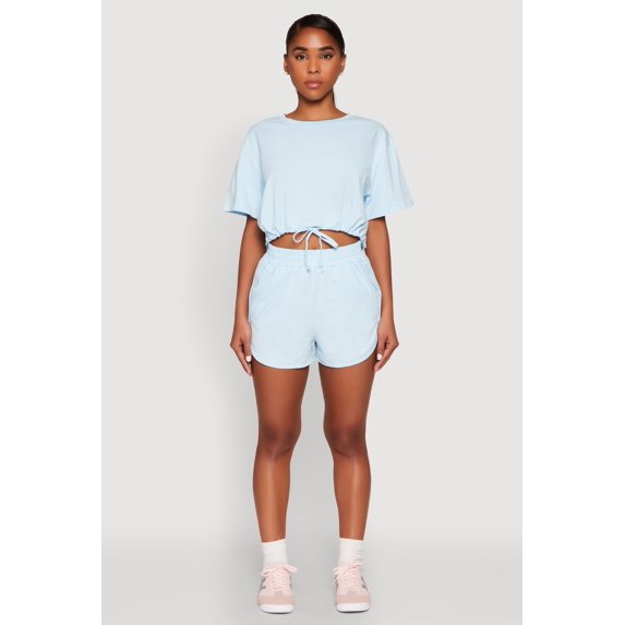 Womens Daisy High Waisted Dolphin Shorts