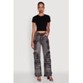 thumbnail image 1 of Womens Daisy Mineral Wash Straight Leg Utility Jeans, 1 of 5