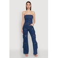 thumbnail image 1 of Womens Daisy Wide Leg Cargo Pocket Jumpsuit, 1 of 4