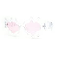 thumbnail image 1 of Womens Daring Radical Melting Plastic Cat Eye Runway Fashion Sunglasses Clear - Pink, 1 of 1