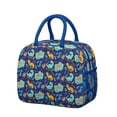thumbnail image 1 of Womens DarkBlue Cartoon Dinosaurs Pattern Lunch Box for Work,Insulated Lunch Bag for Women,Loncheras Para Mujer,Leakproof Adult Lunch Bag for Work,Beach,Travel,Picnic,Camping, 1 of 7