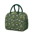 thumbnail image 1 of Womens DarkGreen Cartoon Dinosaurs Plants Pattern Lunch Box for Work,Insulated Lunch Bag for Women,Loncheras Para Mujer,Leakproof Adult Lunch Bag for Work,Beach,Travel,Picnic,Camping, 1 of 7