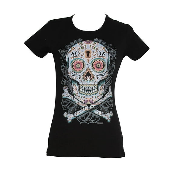Womens' Day of the Dead Black Shirt, 2XL