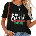 thumbnail image 1 of Womens Dear Santa My Sister Did It! - Christmas Infant/Toddler Cotton Jersey T-Shirt Black 2XL, 1 of 5