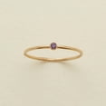 thumbnail image 1 of Womens Gold Plated Stainless Steel Ring with Artificial Gemstones Circle Ring for Women December Birthstone Ring Fashion Jewelry, 1 of 2