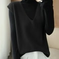 thumbnail image 1 of Womens Deep V Neck Sweater Vest Knitted Tank Tops Sleeveless Sweater (Black XL), 1 of 3