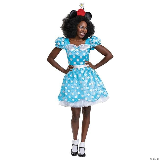 Womens Deluxe Vintage Minnie Mouse Costume Large 12 14 Walmart