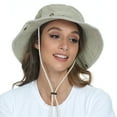 thumbnail image 1 of Womens Denim Bucket hat,Packable wide brim Sun Hats for Travle/Fishing/Gardening, 1 of 7