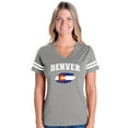 thumbnail image 1 of Womens Denver Football V-Neck T-Shirt, 1 of 5