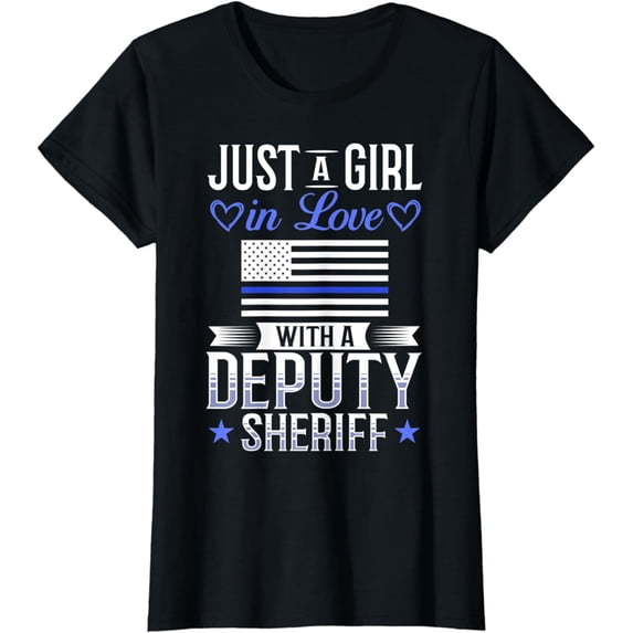 Womens Deputy Sheriff Wife Police Chief Sheriff's Officer T-Shirt
