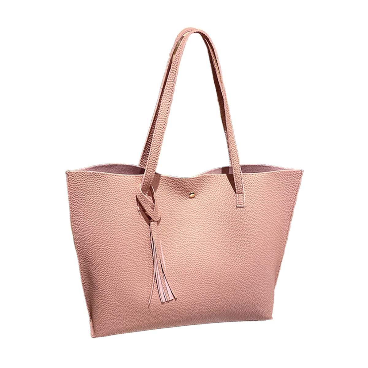 Womens Designer Large Tote Bag for Laptop Travel Shoulder School Handbag Pink