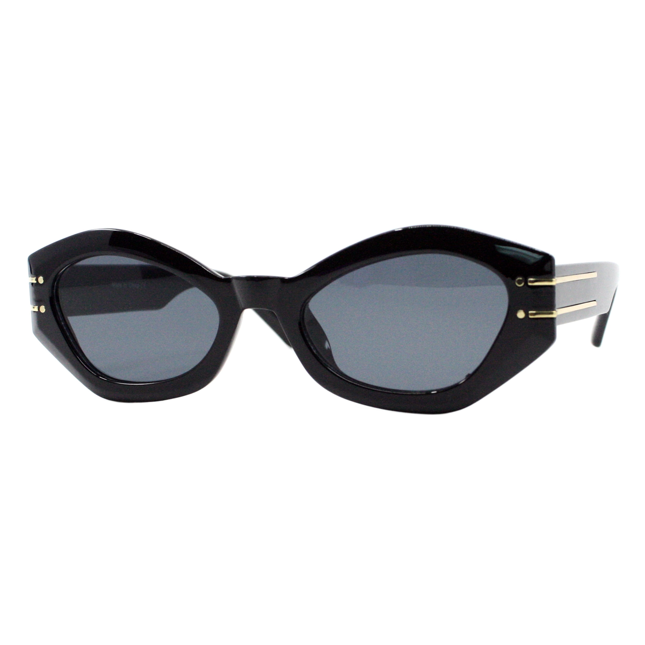 Designer Inspired Black Sunglasses Amazon.com: zeroUV Designer Inspired Round Circle Sunglasses  main image 2