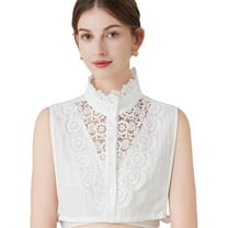 Womens Detachable Dickey Collar Half Shirt Blouse Collar Fake False Collar Dickies