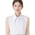 thumbnail image 1 of Womens Detachable Dickey Collar Half Shirt Blouse Collar Fake False Collar Dickies, 1 of 9