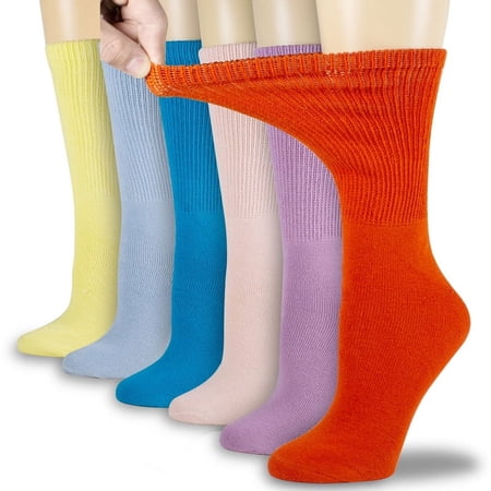 NevEND Womens Diabetic Cotton Crew Socks Colored 6 Pairs 9-11 price history and forecast - NevEND DC911-Color