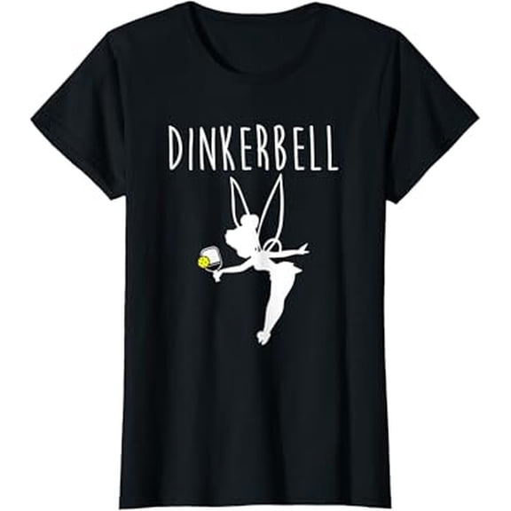 Womens Dinkerbell Funny Pickleball T-Shirt