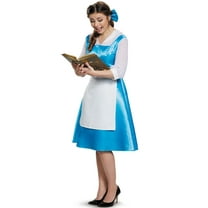 Women's Princess Beauty And The Beast Belle Blue Dress Costume Large 12-14