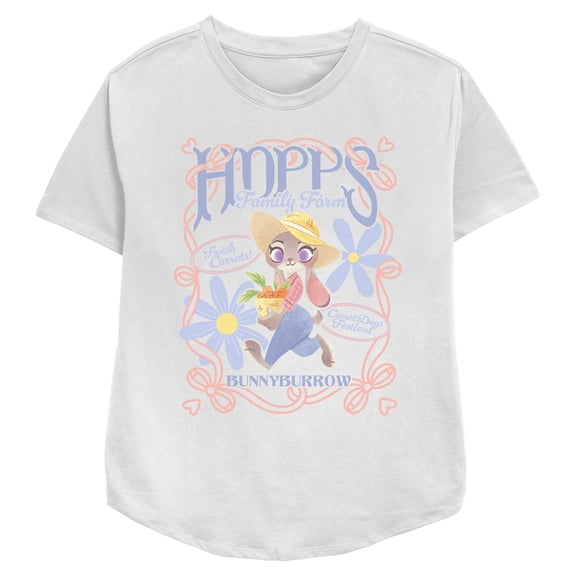Womens Disney Hopps Family Farm Bunnyburrow T Shirt