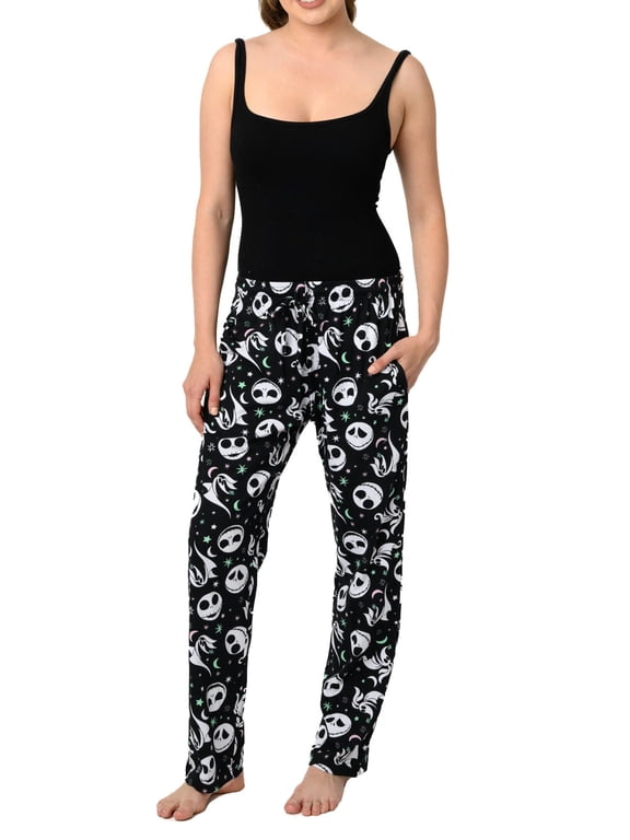 Womens Disney Nightmare Before Christmas Pajama Pants Lounge Jack Skellington