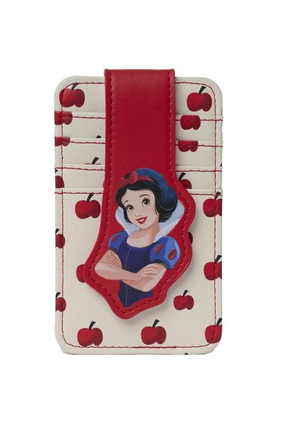 Womens Disney Snow White Card Holder Wallet Button Snap Closure